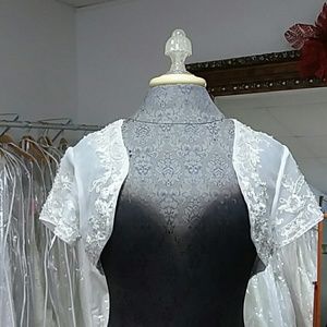 White Bridal Bolero by PC Marys